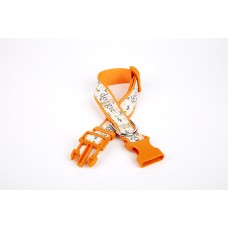 Doggie Köpek ve Pati Desenli Dokuma Köpek Boyun Tasması 3 cm x 36-60 cm Turuncu Doggie Köpek ve Pati Desenli Dokuma Köpek Boyun Tasması 3 cm x 36-60 cm Turuncu