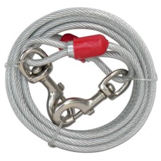 Eastland Köpek Bahçe Bağlama Çelik Halat 5 mm / 6 metre 80 kg Eastland Köpek Bahçe Bağlama Çelik Halat 5 mm / 6 metre 80 kg