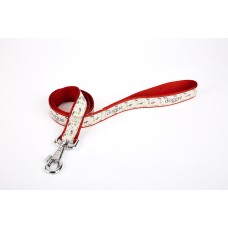 Doggie Desenli Süslü Dokuma Köpek Gezdirme Kayışı El Yapımı 2,5 x 120 cm Kırmızı Doggie Desenli Süslü Dokuma Köpek Gezdirme Kayışı El Yapımı 2,5 x 120 cm Kırmızı