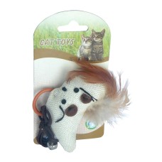 Catia İpli Peluş Kedi Oyuncağı 8,5 cm