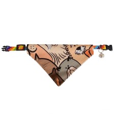 Markapet Köpek Desenli Fular Kedi Ve Köpek Tasması 25-30 cm