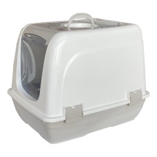 Markapet Lüx Kapalı Kedi Tuvaleti 48x36x36 cm Gri Markapet Lüx Kapalı Kedi Tuvaleti 48x36x36 cm Gri