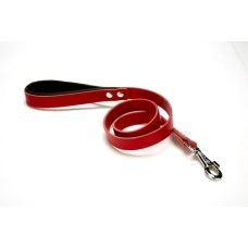 Doggie Softlu Deri Köpek Gezdirme Kayışı 2,5 cm*90 cm Kırmızı