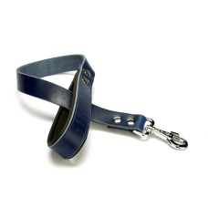 Doggie Softlu Deri Köpek Gezdirme Kayışı 3 cm*60 cm Mavi