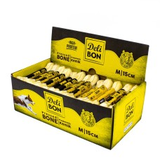 Delibon 15cm Deri Köpek Çiğneti Pres Kemik 1x15cm Beyaz Delibon 15cm Deri Köpek Çiğneti Pres Kemik 1x15cm Beyaz