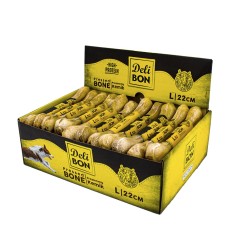 Delibon 22cm Deri Köpek Çiğneti Pres Kemik 1x22cm Natural Delibon 22cm Deri Köpek Çiğneti Pres Kemik 1x22cm Natural