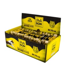 Delibon 15cm Deri Köpek Çiğneti Pres Kemik 1x15cm Natural Delibon 15cm Deri Köpek Çiğneti Pres Kemik 1x15cm Natural