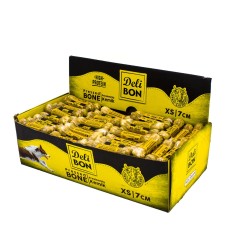 Delibon Deri Köpek Çiğneti Pres Kemik 7cm Natural Delibon Deri Köpek Çiğneti Pres Kemik 7cm Natural