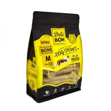 Delibon Deri Köpek Çiğneti Pres Kemik 15Cm M 12Li Natural Delibon Deri Köpek Çiğneti Pres Kemik 15Cm M 12Li Natural