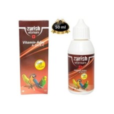 Zurich Kuş Vitamini A, D3, E, C Vitaminleri 50 ml ADEC Zurich Kuş Vitamini A, D3, E, C Vitaminleri 50 ml ADEC