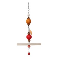 Askılı İri Renkli Boncuklu Ve Tünekli Kuş Oyuncağı 10-20 cm Askılı İri Renkli Boncuklu Ve Tünekli Kuş Oyuncağı 10-20 cm