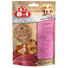 8in1 Meaty Treats Ördekli Kurutulmuş Tahılsız Köpek Ödül Maması 50 gr
