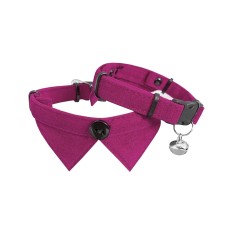 Markapet Kadife Zilli Yakalı Kedi Boyun Tasması 20-32 cm Fuşya Markapet Kadife Zilli Yakalı Kedi Boyun Tasması 20-32 cm Fuşya