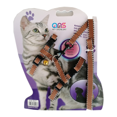 Çizgi İşlemeli Kedi Göğüs Bel Tasması Dokuma Kahverengi 20 * 32 cm Çizgi İşlemeli Kedi Göğüs Bel Tasması Dokuma Kahverengi 20 * 32 cm