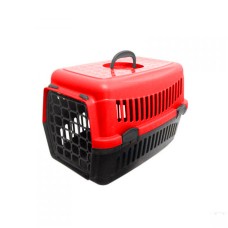Plastik Kedi Köpek Taşıma Çantası 32,5 / 48 cm Kırmızı