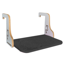 Ahşap Kedi Kalorifer Peteği Radyatör Yatağı 32 cm x 50 cm Koyu Gri ( 15 kg )