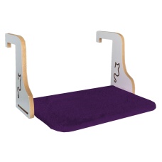 Ahşap Kedi Kalorifer Peteği Radyatör Yatağı 32 cm x 50 cm Koyu Mor ( 15 kg )
