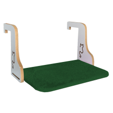 Ahşap Kedi Kalorifer Peteği Radyatör Yatağı 32 cm x 50 cm Koyu Yeşil ( 15 kg )