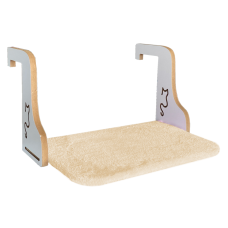 Ahşap Kedi Kalorifer Peteği Radyatör Yatağı 32 cm x 50 cm Krem ( 15 kg )