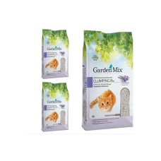 Gardenmix Lavanta Kokulu Bentonit Kedi Kumu 10 Lt 3 Adet