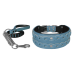 Markapet Elegance Deri İşlemeli Lüks Köpek Tasma Seti XL 7 cm*60-68 cm Turkuaz Markapet Elegance Deri İşlemeli Lüks Köpek Tasma Seti XL 7 cm*60-68 cm Turkuaz