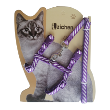 Atlantik Mor Çizgili Kedi Göğüs Bel Tasması 20*32 cm Atlantik Mor Çizgili Kedi Göğüs Bel Tasması 20*32 cm