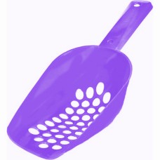 Kedi Tuvalet Kum Küreği Ağır Plastik Elekli 30 cm Mor