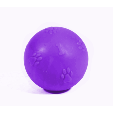 Kardelen Termoplastik Pati Desenli Sert Köpek Oyun Topu 5 cm Mor