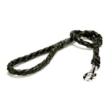 Doggie Örgü Deri Köpek Gezdirme 1,5*120 cm Siyah Doggie Örgü Deri Köpek Gezdirme 1,5*120 cm Siyah