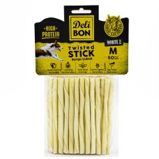 Delibon Deri Kalın Burgu Çubuk 50 Adet Beyaz Delibon Deri Kalın Burgu Çubuk 50 Adet Beyaz