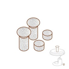 Cattie Kedi Köpek Su Pınarı Yedek Sünger Filtresi 4\'lü Set Cattie Kedi Köpek Su Pınarı Yedek Sünger Filtresi 4\'lü Set