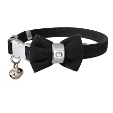 Markapet Kadife Kedi Boyun Tasması Papyonlu 20-32 cm Siyah Markapet Kadife Kedi Boyun Tasması Papyonlu 20-32 cm Siyah