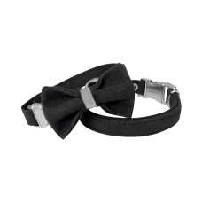 Markapet Kadife Kedi Boyun Tasması Papyonlu 20-32 cm Siyah Markapet Kadife Kedi Boyun Tasması Papyonlu 20-32 cm Siyah