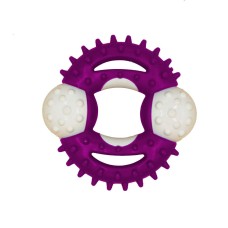 Sert Plastik Tırtıklı Köpek Oyuncağı 10 cm Pembe Sert Plastik Tırtıklı Köpek Oyuncağı 10 cm Pembe