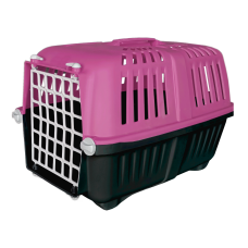 Markapet Sert Plastik Kedi Köpek Taşıma Çantası 28 X 44 X 32 cm Pembe Gri