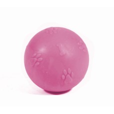 CCA Termoplastik Pati Desenli Sert Köpek Oyun Topu 7 cm Pembe CCA Termoplastik Pati Desenli Sert Köpek Oyun Topu 7 cm Pembe