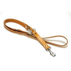 Doggie Ayarlanabilir Seri Premium Deri Köpek Gezdirme Kayışı 1,5 x 12-90 cm Kamel