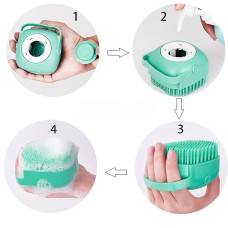 Markapet Şampuan Hazneli Kedi Köpek Silikon Duş Fırçası 11 cm Mavi Markapet Şampuan Hazneli Kedi Köpek Silikon Duş Fırçası 11 cm Mavi