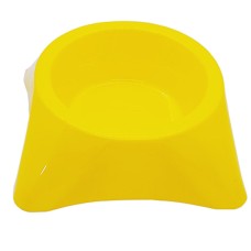 Plastik Köpek Mama Su Kabı 750 ml Sarı