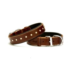 Doggie Kristal Taşlı Köpek Boyun Tasması 3 cm / 55 cm Kahverengi Doggie Kristal Taşlı Köpek Boyun Tasması 3 cm / 55 cm Kahverengi