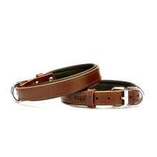 Doggie El Yapımı Konforlu Deri Köpek Tasması 2x35-40 cm Kahverengi Doggie El Yapımı Konforlu Deri Köpek Tasması 2x35-40 cm Kahverengi