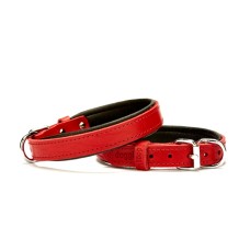 Doggie El Yapımı Konforlu Deri Köpek Tasması 2x35-40 cm Kırmızı Doggie El Yapımı Konforlu Deri Köpek Tasması 2x35-40 cm Kırmızı