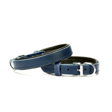 Doggie El Yapımı Konforlu Deri Köpek Tasması 2x30-35 cm Mavi Doggie El Yapımı Konforlu Deri Köpek Tasması 2x30-35 cm Mavi