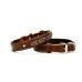 Doggie Deri İsimlikli Köpek Tasması 2x35-40 cm Kahverengi