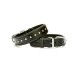 Doggie Konforlu Deri Swarovski Kristal Taşlı Köpek Boyun Tasması 3,5 x 40-49 cm Siyah