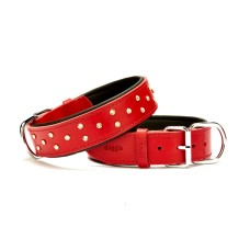 Doggie Konforlu Deri Swarovski Kristal Taşlı Köpek Boyun Tasması 4 x 44-53 cm Kırmızı Doggie Konforlu Deri Swarovski Kristal Taşlı Köpek Boyun Tasması 4 x 44-53 cm Kırmızı
