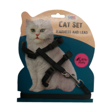 ANS Kedi Göğüs Bel Tasması Siyah ANS Kedi Göğüs Bel Tasması Siyah