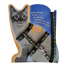 Atlantik Desenli Kedi Göğüs Bel Tasması 20*32 cm Siyah Atlantik Desenli Kedi Göğüs Bel Tasması 20*32 cm Siyah