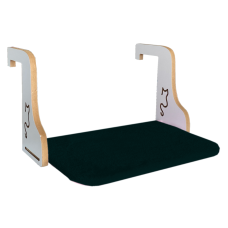 Ahşap Kedi Kalorifer Peteği Radyatör Yatağı 32 cm x 50 cm Siyah ( 15 kg )