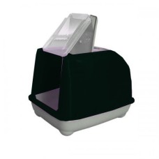 Lüks Üstü Açılabilir Kedi Tuvaleti 38-50 cm Siyah Lüks Üstü Açılabilir Kedi Tuvaleti 38-50 cm Siyah